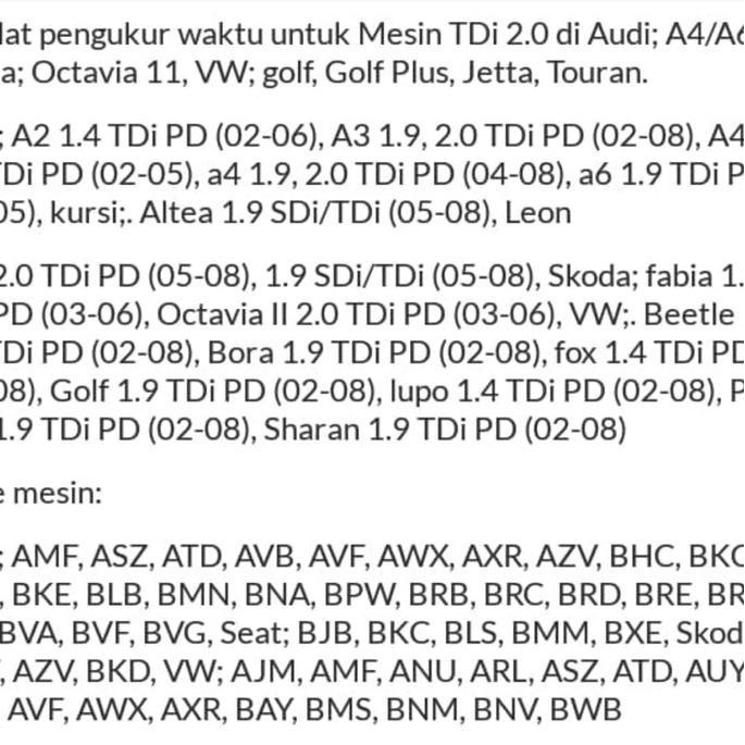 SST timing lock tool VW & Audi