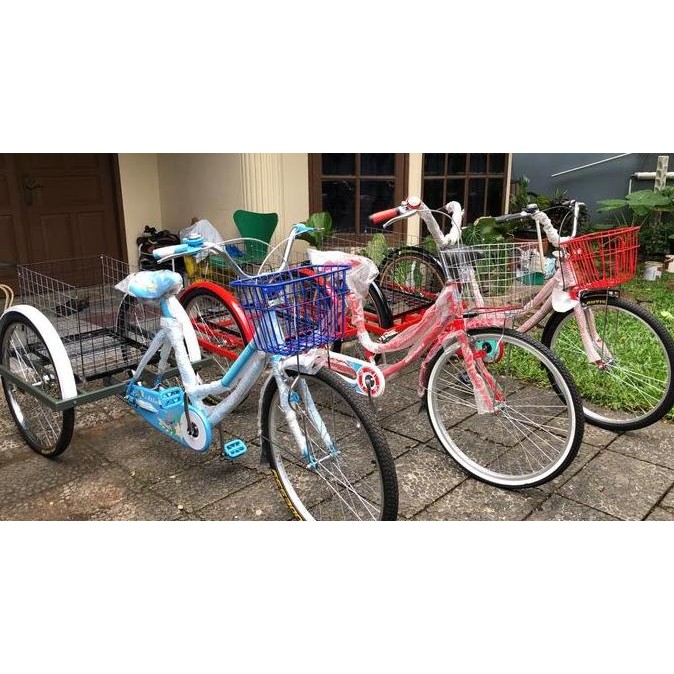 ready Sepeda Roda Tiga Dewasa Cargo Keranjang