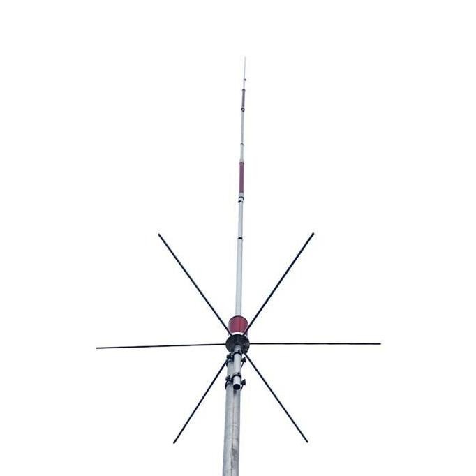 BEBAS ONGKIR - ANTENA G7 VHF  LILITAN PERAK BAHAN ALKAN - Radial Sirip 6  , Promo 2025
