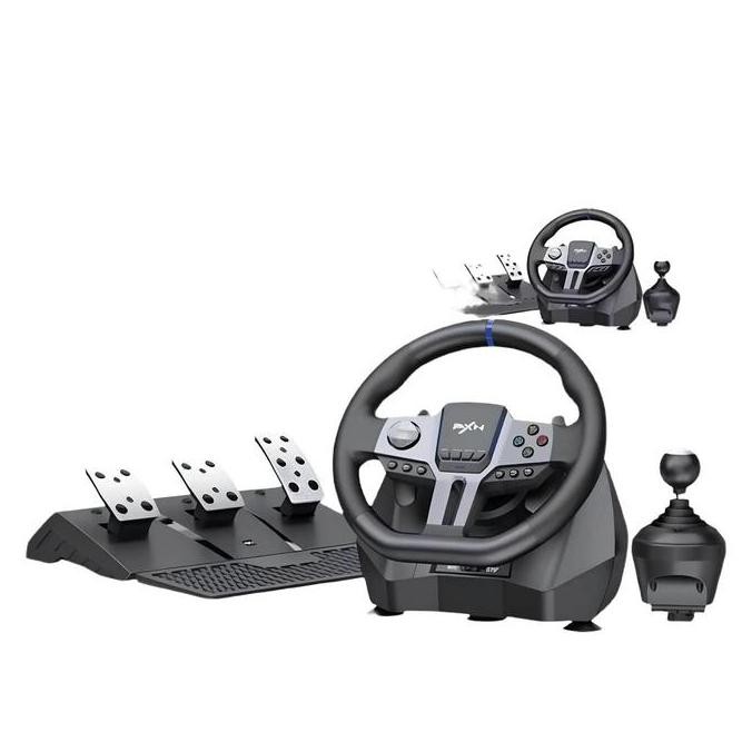 TERLARIS - Racing Steering Wheel Racing PXN V9 16 Bit Magnetic Encoder Racing with RGB PS3 PS4 PC Xb