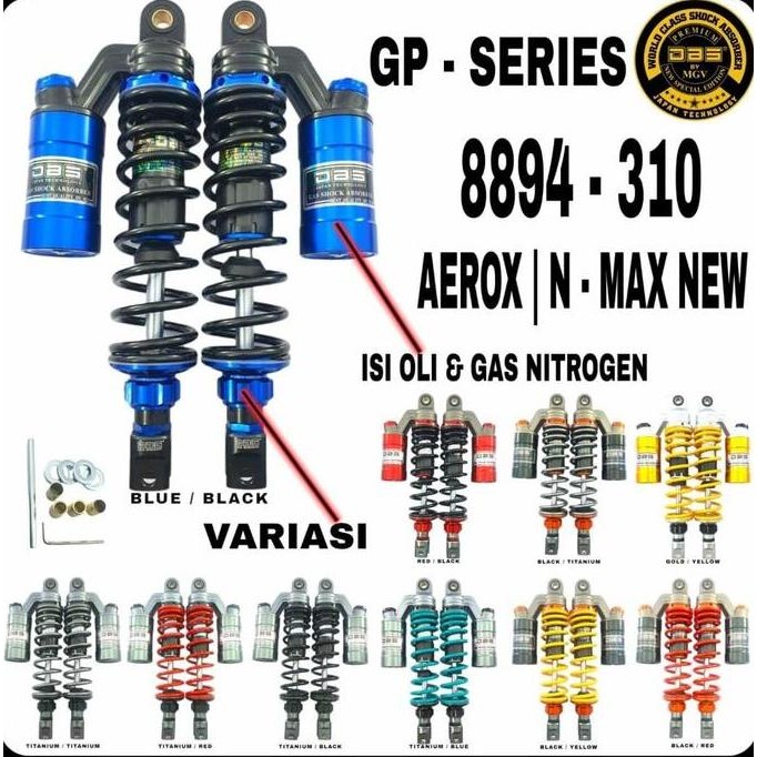 DBS 8894 GP Series Shock Belakang Aerox155 NmaxNew/2020 Standar Ukuran 310mm