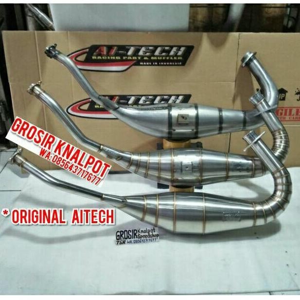 Premium Perut Gembung knalpot Aitech ORIGINAL new Model Stainles & Galvanis Cobra & standar NonCobra