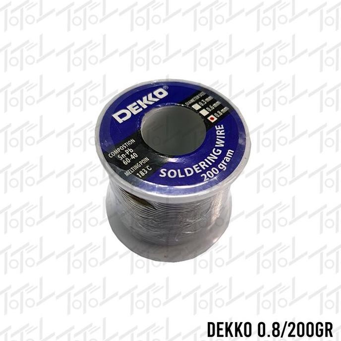 Dekko Timah 0.8 200gram / Dekko 0.8/200gr / Dekko Timah 0,8 mm 200 gr