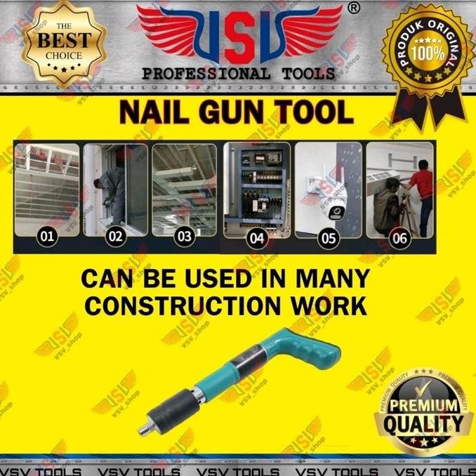 

Alat Paku Tembak Paku Beton Nail Gun VSV Stampset