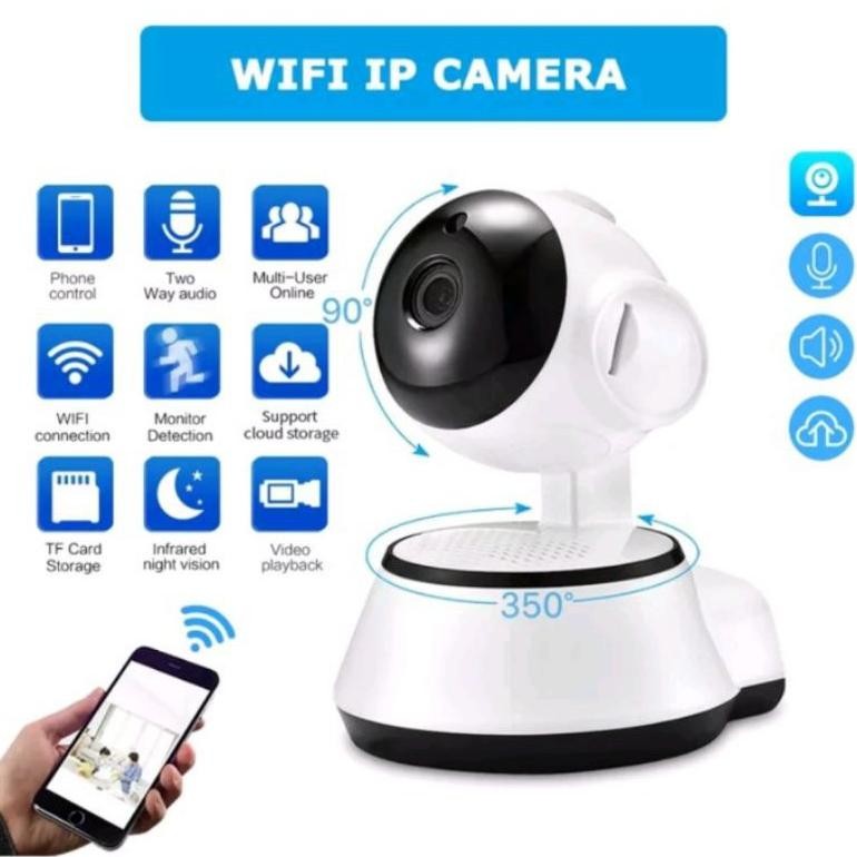 NEW CCTV WIFI SMART IP KAMERA ROBOT V380 PRO iIP CAM 360 8 Mp HD 1080p [terbaik][terlaris]