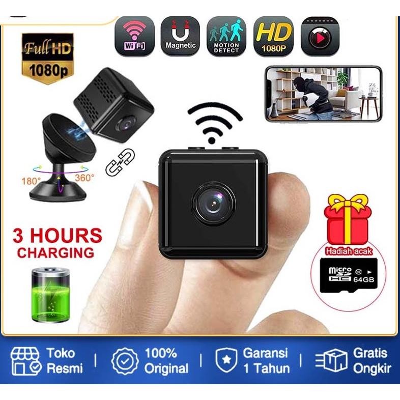 NEW Kamera Mini CCTV Wifi Camera Mini Spy Cam Tersembunyi Kamera Pengintai Mini CCTV Baterai/ Camera