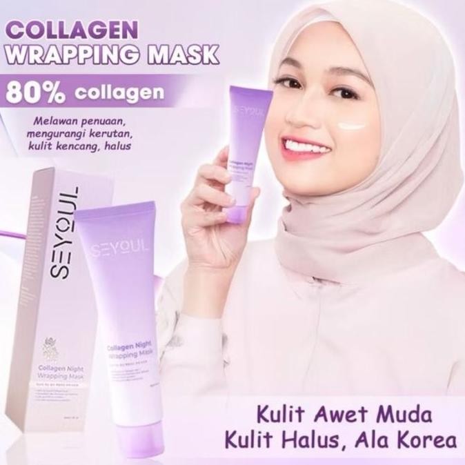 Seyoul Collagen Night Wrapping mask 50ml Ready Stok Original Korea