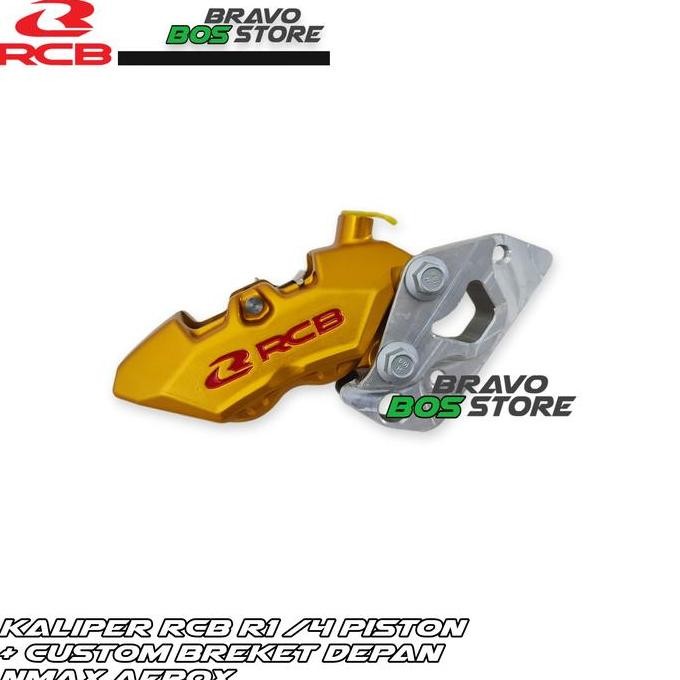 Budi Santoko - Kaliper Depan Rcb R1 4 Piston + Custom Breket Depan Nmax Aerox
