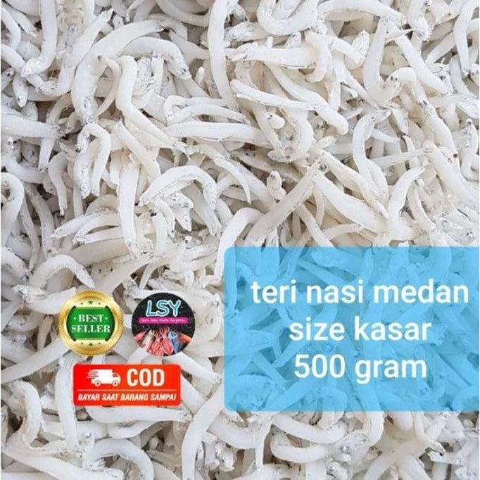 

Ikan Asin Teri Nasi Medan Super/ Tn Putih / Size Jumbo 500Gr