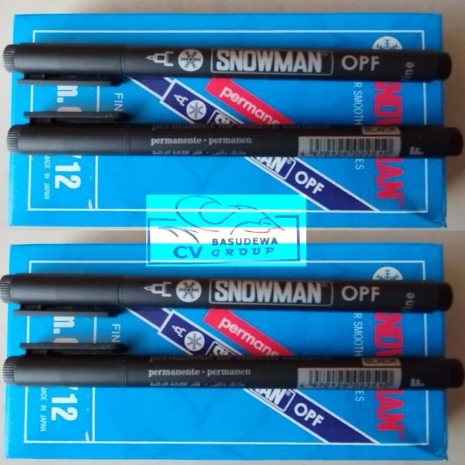 

Snowman Pulpen Opf Permanen Hitam / Snowman Opf Permanent Black Marker