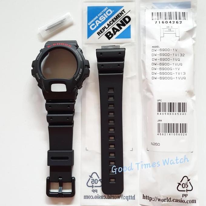 PAKET BEZEL STRAP DW 6600 DW 6900 DW 6600G DW 6900G CASIO ORIGINAL