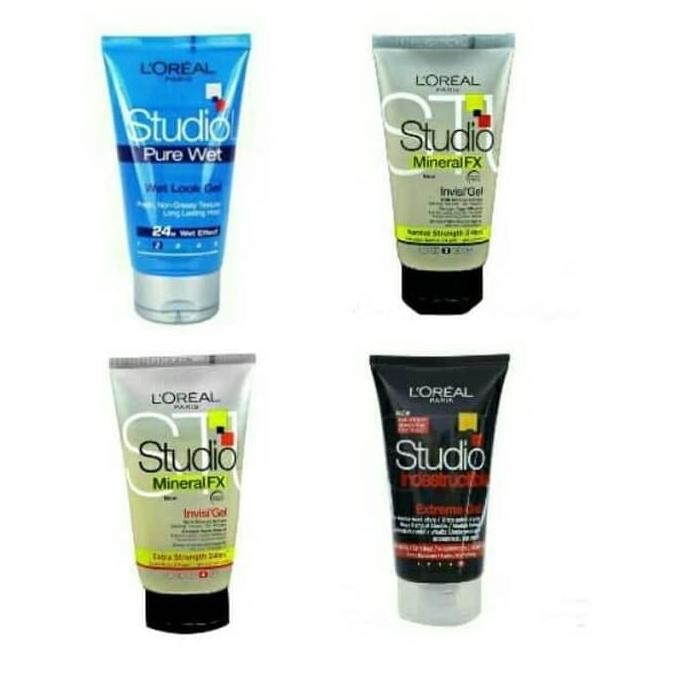LOREAL Studio Line Hair Gel 150ml Pomade Rambut L'oreal Pure Wet / Min HI