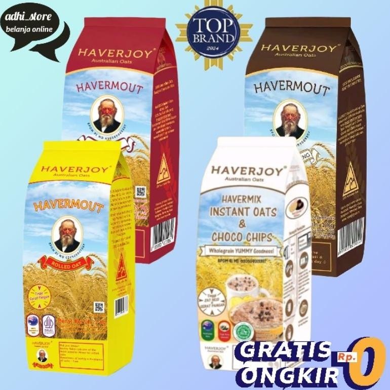 

Haverjoy Havermout Oatmeal 1kg Kaya Serat Larut