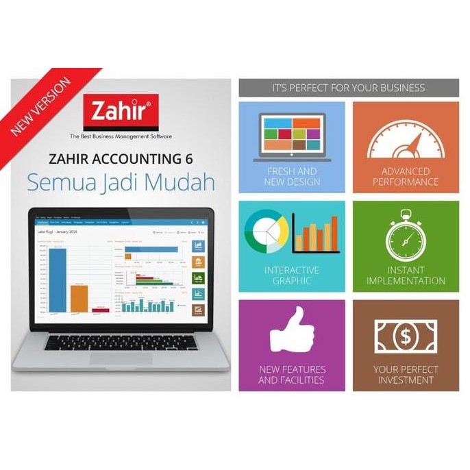 NEW ZAHIR ACCOUNTING SOFTWARE UNTUK 2 KOMPUTER ORI