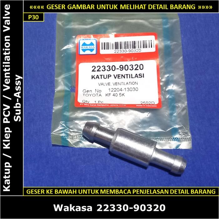 HRG DISKON Katup Klep PCV Valve Toyota Kijang Kapsul 7K 1800cc 12204-13030 Wakasa