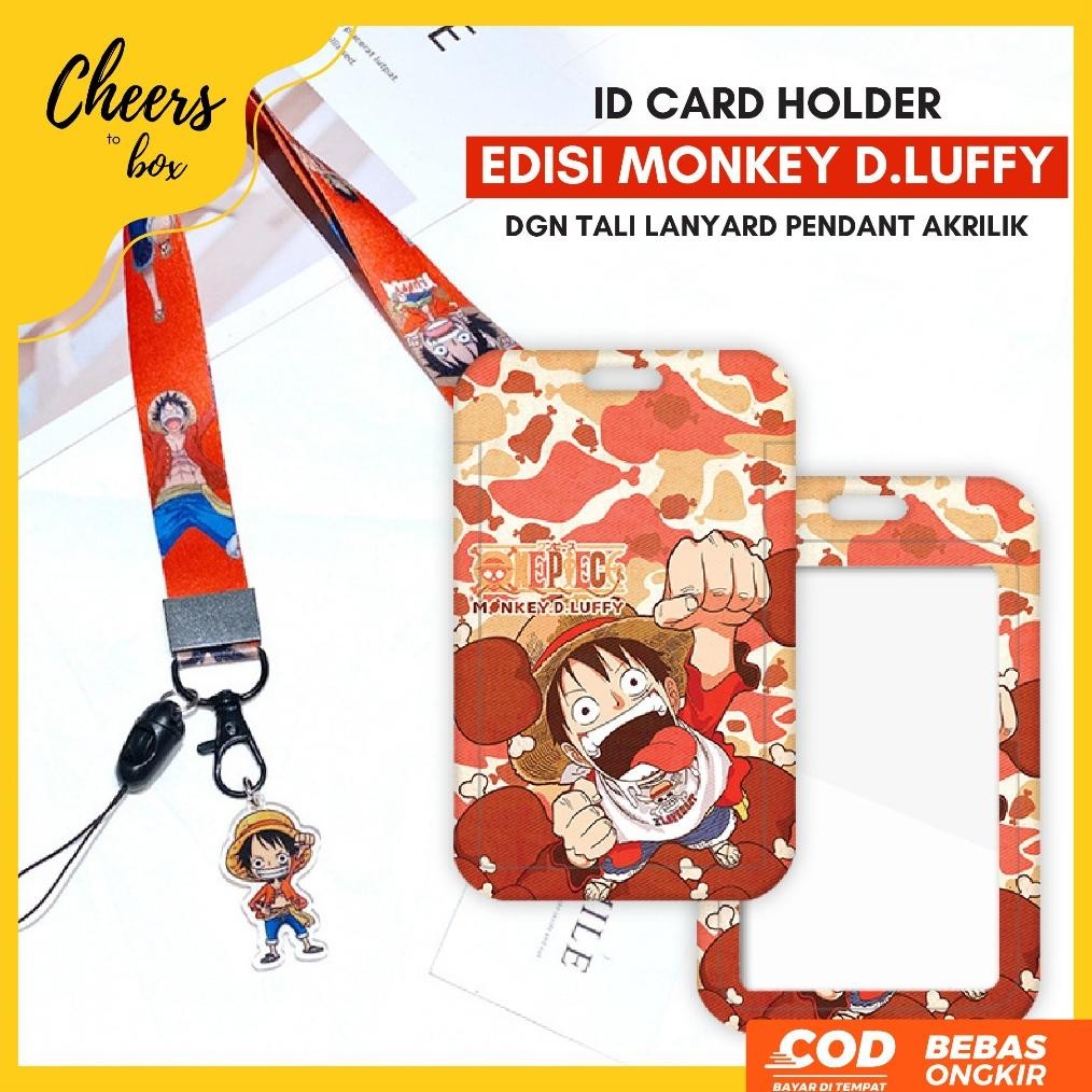 

Bisa Cod [N003] Moneky D. Luffy One Piece Card Holder Tali Lanyard Akrilik / Name Tag Tali Hp / Tempat E-Money Fx-23