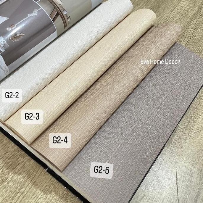 NEW Wallpaper dinding premium polos bertekstur untuk kamar, hotel, rumah