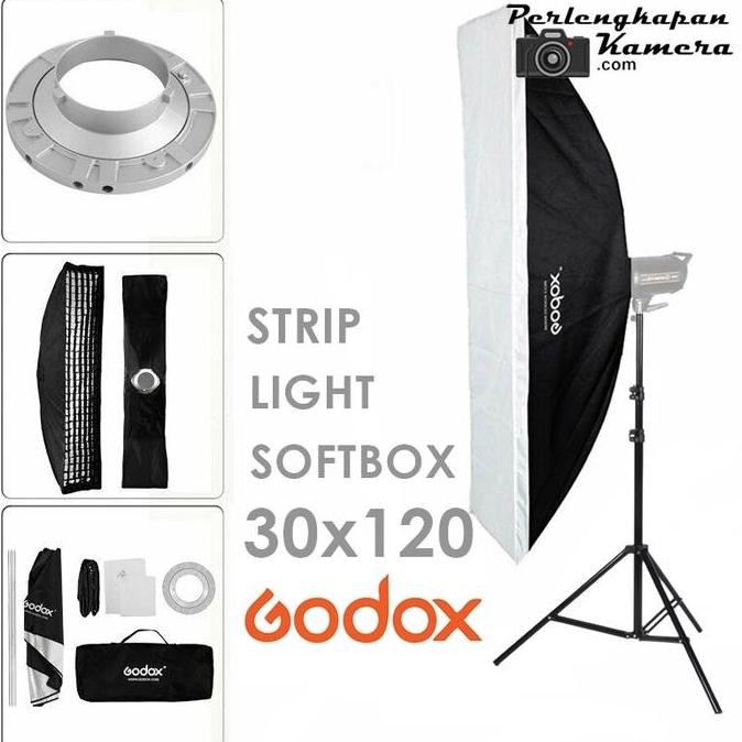 TERMURAH - Godox Softbox Reflector Rectangular Honeycomb Grid 30x120cm - SOFTBOX