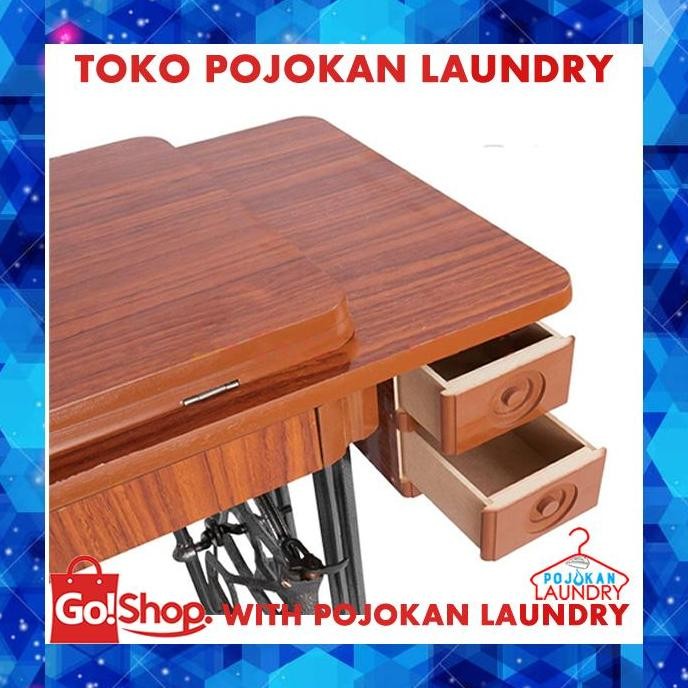 Meja Laci Cabinet Mesin Jahit Tradisional Kepala Hitam