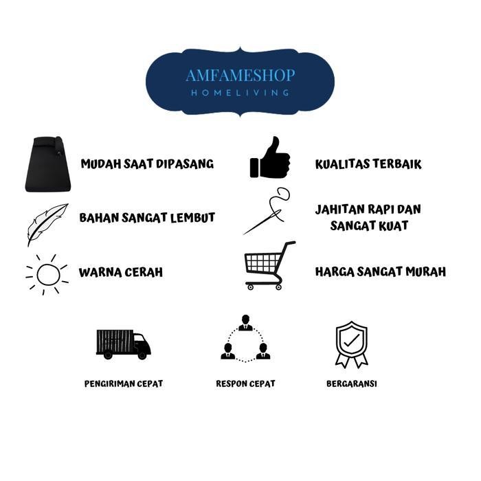 Amfameshop Sprei Single 70X200X15 - Sprei Single 70X200X15 Set Sudut Karet