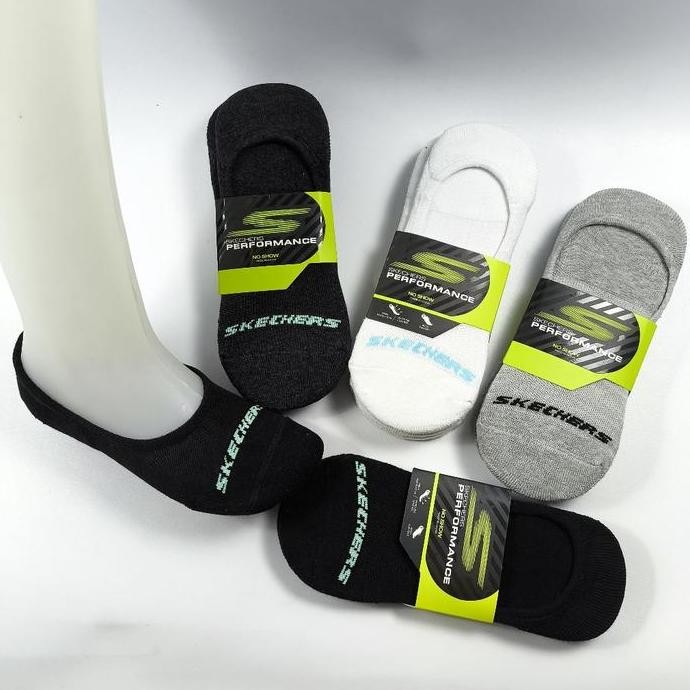 Kaos Kaki Invisible Skechers Tebal Pria Wanita Non Terry Liner