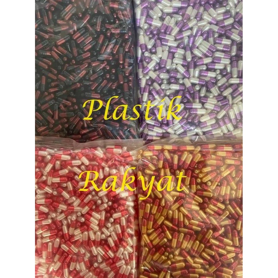 Cangkang Kapsul Ukuran 0 Metalik / Capsul Kosong Size 0 Metalic