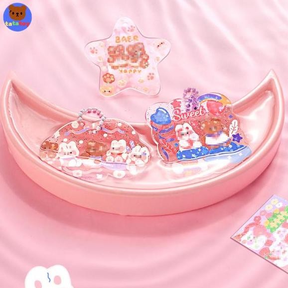 

TATATOY 1518PCS (EXCLUSIVE LIVE MOOCHII) STIKER GUKA UNTUK ANAK-ANAK DAN PEREMPUAN, SET TAS LEM KRIM GUKA LUCU, KOTAK PENYIMPANAN BAHAN DIY