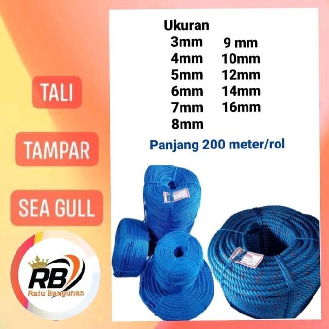 Tali tampar/tambang Sea Gull (3,4,5,6,7,8)mm