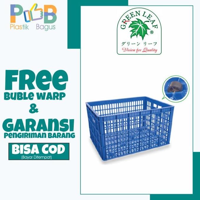 keranjang kontainer industri catering green leaf Castors 2223 L
