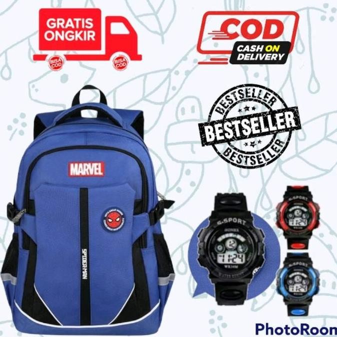 

Diskon Tas Sekolah Anak Sd Motif Superhero Gratis Jam Tangan