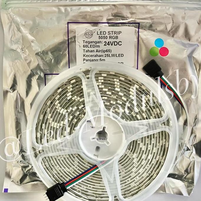 Led Flex Strip 5050 RGB 24Volt IP65 300LED (5meter)