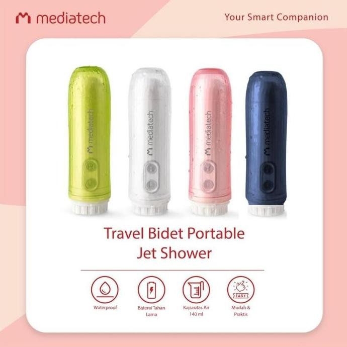 Mediatech Travel Bidet Portable Electric Spray Bidet- 82572