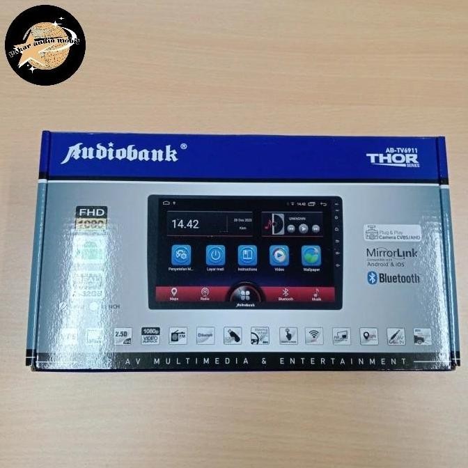 TERMURAH - HEAD UNIT ANDROID 9 INCH AUDIOBANK AB-TV6911 / HEAD UNIT ANDROID AUDIOBANK THOR SERIES