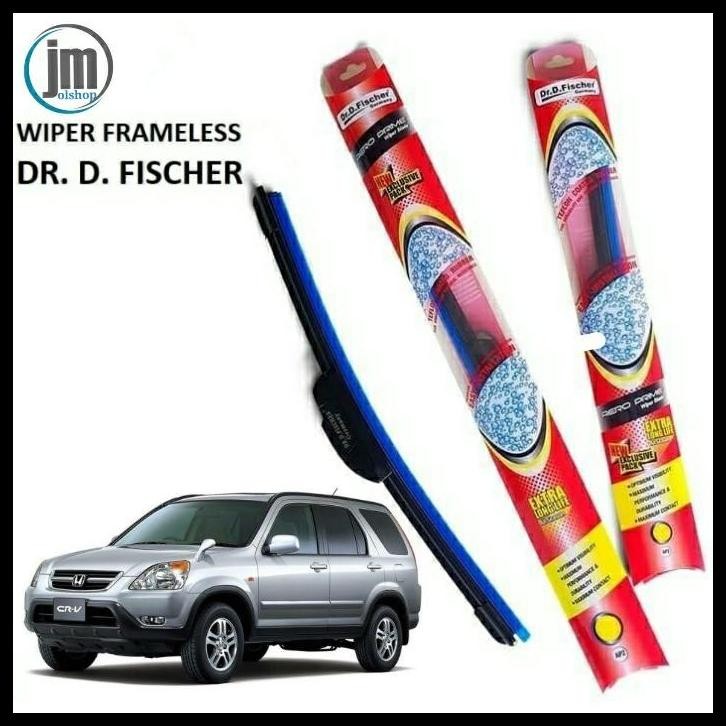 TERMURAH KARET WIPER HONDA CR-V GEN 1 FRAMELESS DR.FISCHER 20-18 