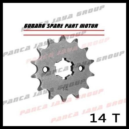 DISKON GEAR DEPAN 428 14 T HONDA C90 C-90 