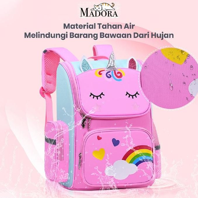 

Terjangkau Madora Tas Ransel Anak Sekolah Tk Sd Cute Stylish Unicorn Backpack Waterproof Tahan Cipratan Air