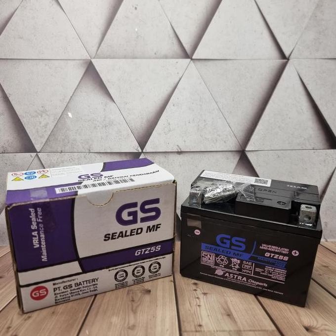 Aki Motor Astra Gs Gtz5S Beat F1 Fi Cw Injeksi Accu Kering Mf Original