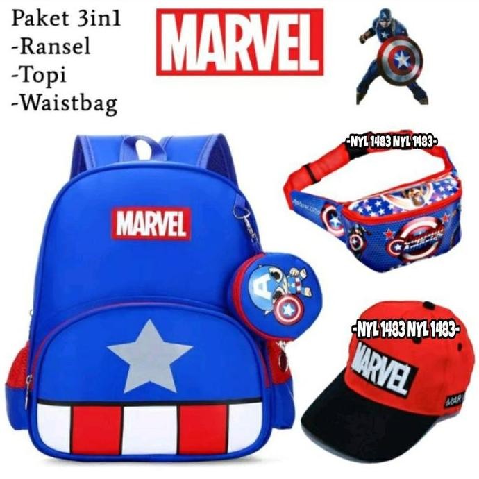 

Diskon Tas Ransel Anak Laki Laki Karakter Marvel Sekolah Paud 3In1
