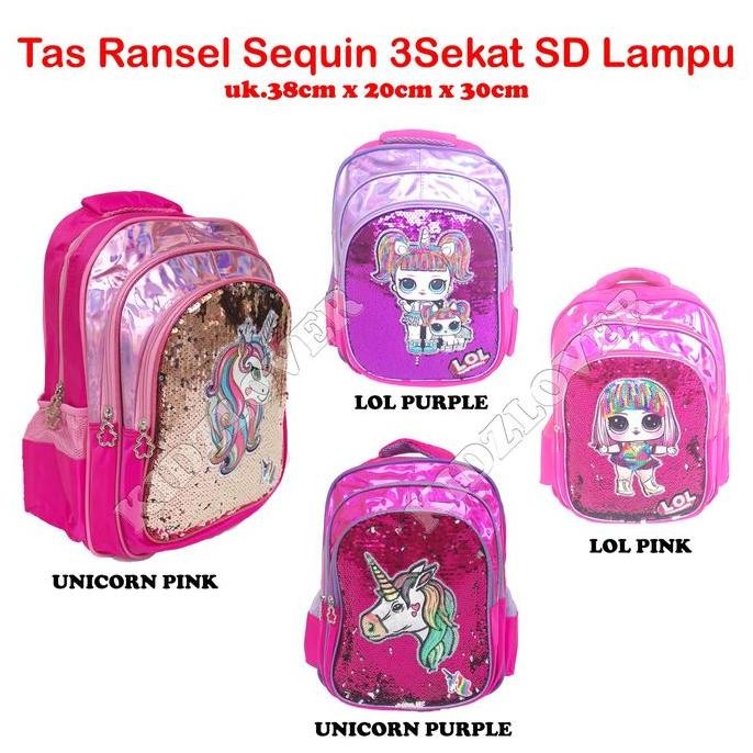 

Diskon Tas Ransel Sequin + Lampu Anak Sekolah Sd 3 Sekat