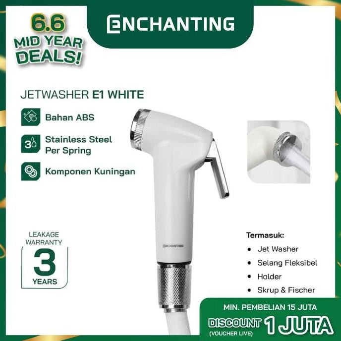 Jet Washer Closet / Toilet Europe Enchanting E1 Series