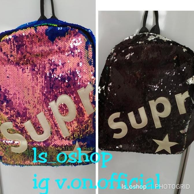

Diskon Tas Ransel Sequin Sd Smp Uk.30X14X40 Real Pict
