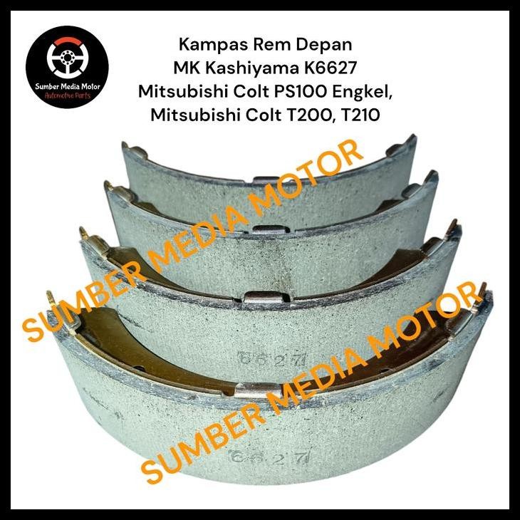 TERMURAH MK KASHIYAMA KAMPAS REM DEPAN BRAKE SHOE K6627 MITSUBISHI COLT PS100 ENGKEL, MITSUBISHI COL
