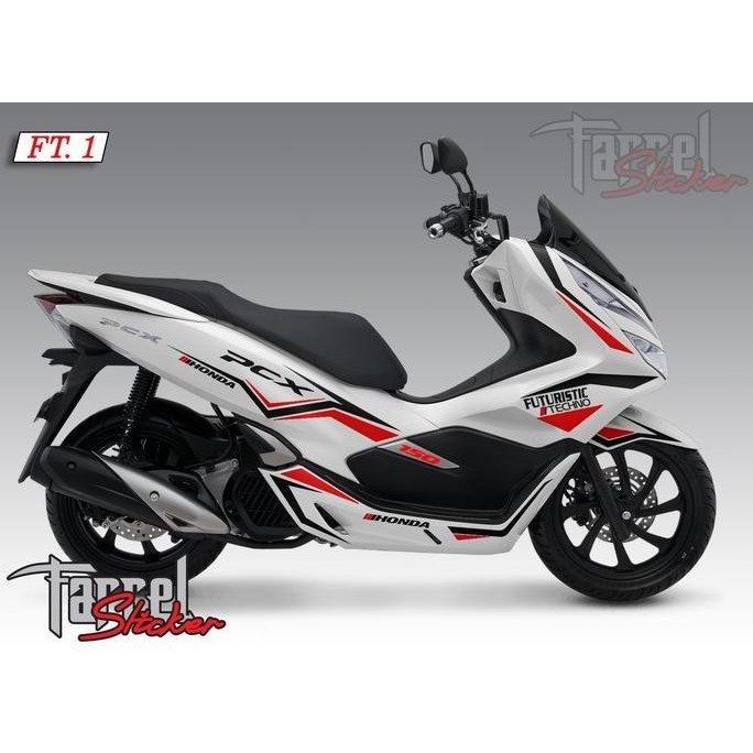 Stiker Stripping Stiker Pcx Putih