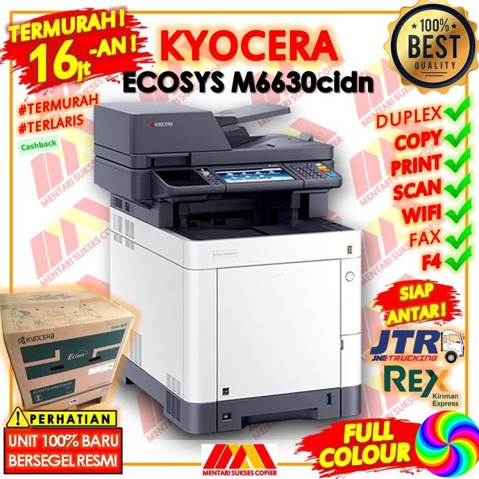 NEW MESIN FOTOCOPY WARNA KYOCERA ECOSYS M6630cid TERLARIS TERMURAH DADF