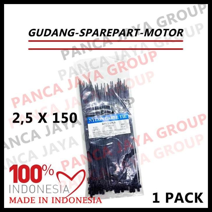 

DISKON KABEL TALI TISH TIS 2.5X150 15 CM TIES TISH TIESH IKAT PLASTIK MAKANAN BARANG !!