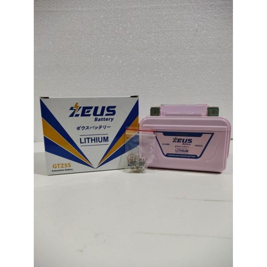Zeus Aki Aki Motor Lithium Ion Starter Gtz5S Original Garansi Zeus