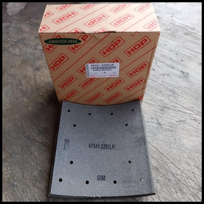BRAKE LINING/KAMPAS REM BELAKANG HINO FG235TI/RG/RK/RK8/R260