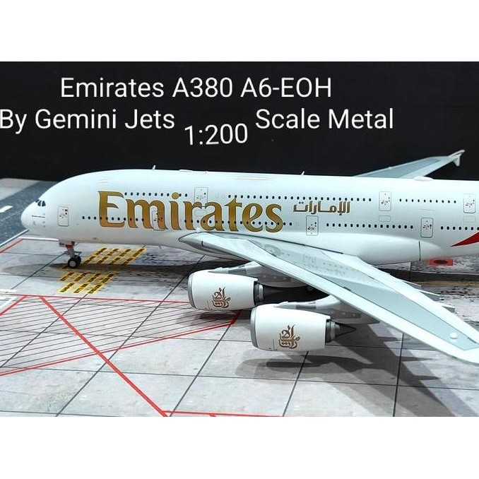 Emirates A380 A6-Eoh By Gemini Jets 1:200 Scale Metal