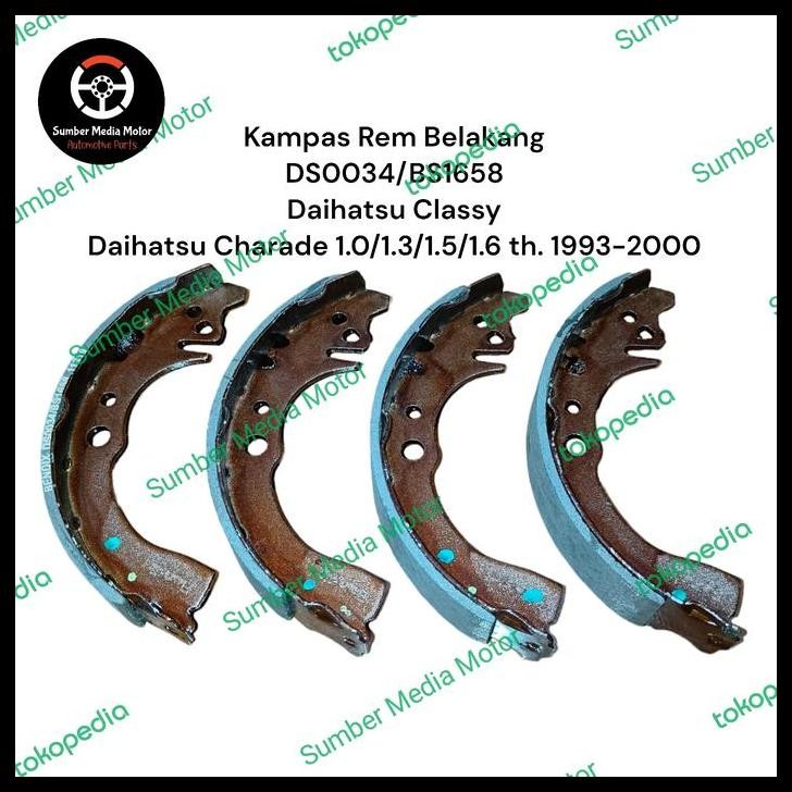 TERMURAH BENDIX KAMPAS REM BELAKANG DS0034 BS1658 DAIHATSU CLASSY, CHARADE 