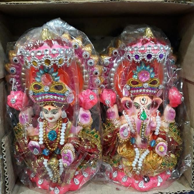 Kualitas terbaik] laxmi ganesh idol 950gm